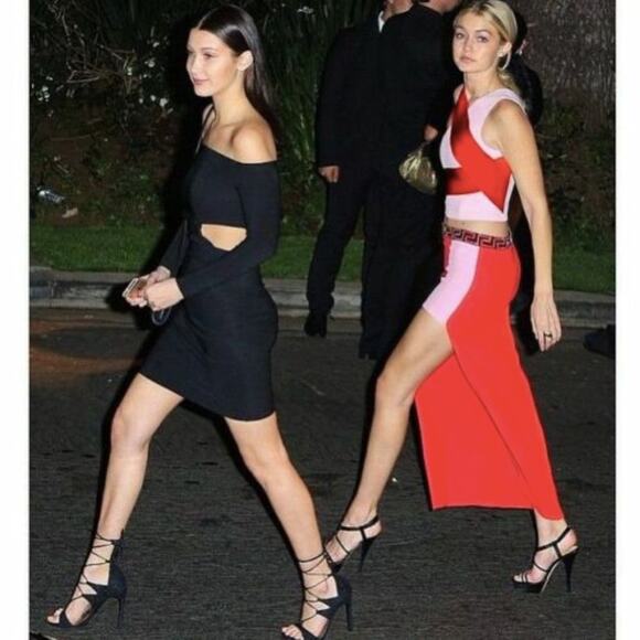 STUART WEITZMAN Legwrap Black Goose Bump Stiletto Sandal Heels with Box 8.5 - Picture 13 of 15